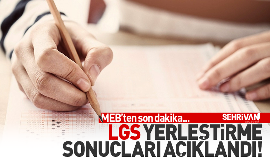 LGS tercih sonuçları açıklandı! İşte sonuç sorgulama ekranı