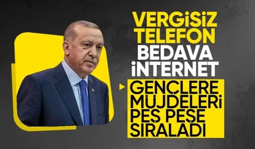 Cumhurbaşkanı Erdoğan, gençlere vergisiz telefon ve bilgisayar düzenlemesinin detaylarını açıkladı: İşte detaylar