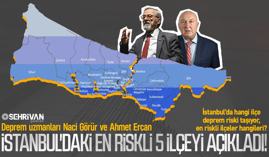 Naci Görür ve Ahmet Ercan İstanbul'da deprem riski en çok olan 5 ilçeyi açıkladı!