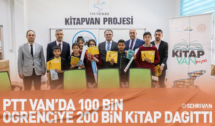 PTT'den Van’da 100 bin öğrenciye 200 bin kitap!