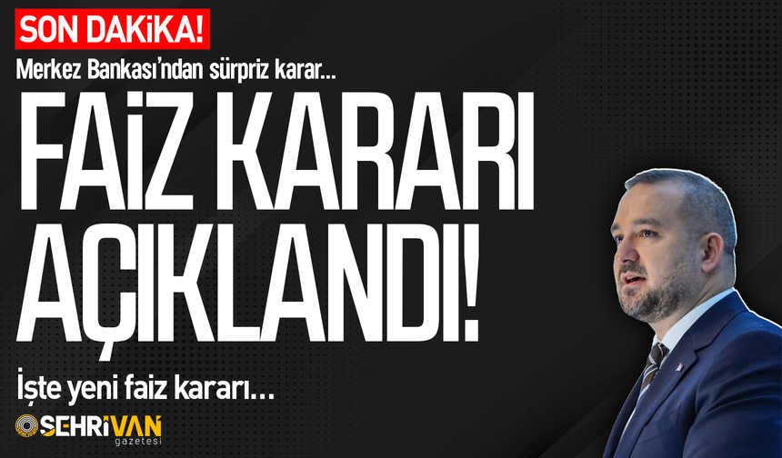 Merkez Bankası'ından sürpriz karar: Yeni faiz kararı belli oldu!