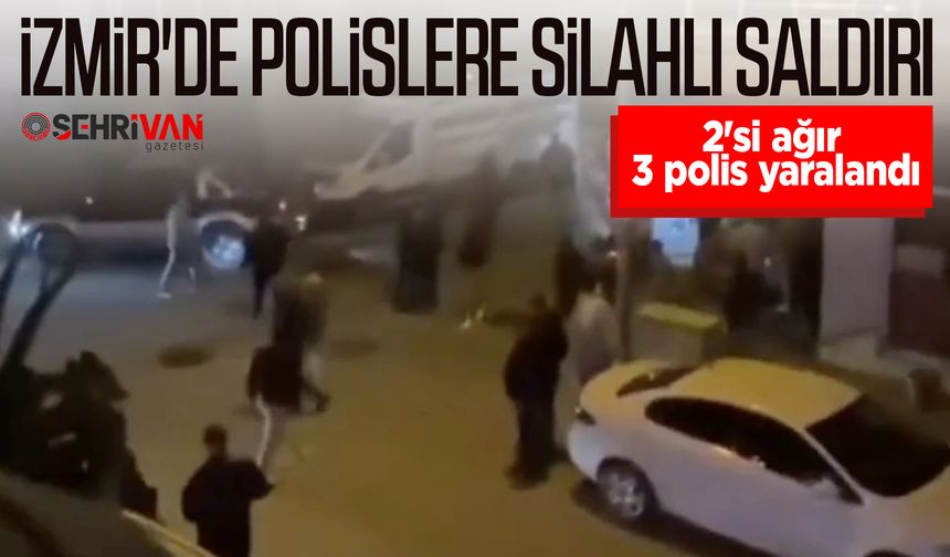 Polislere silahlı saldırı: 2'si ağır 3 polis yaralandı