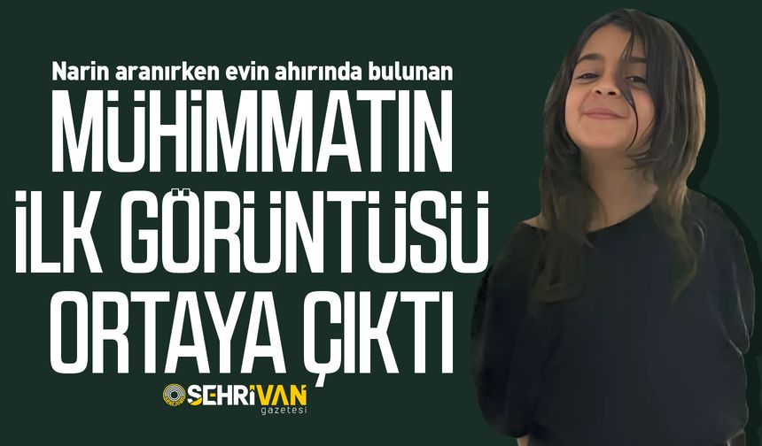 Narin aranırken evin ahırında bulunan mühimmatın ilk görüntüsü ortaya çıktı