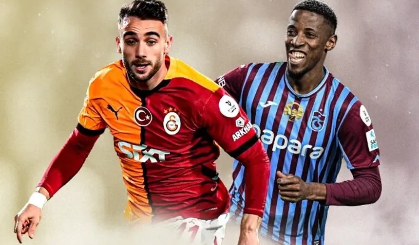 Galatasaray-Trabzonspor derbisinin ilk 11'leri belli oldu