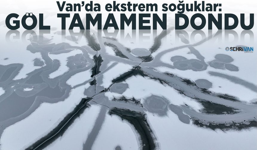 Van’da ekstrem soğuklar: Göl tamamen dondu