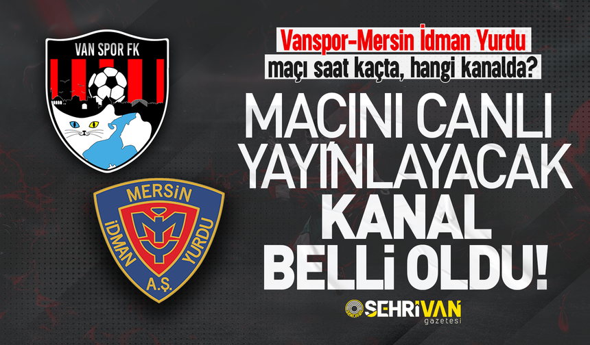 Vanspor-Mersin İdman Yurdu maçı saat kaçta, hangi kanalda? İşte canlı yayın bilgisi…