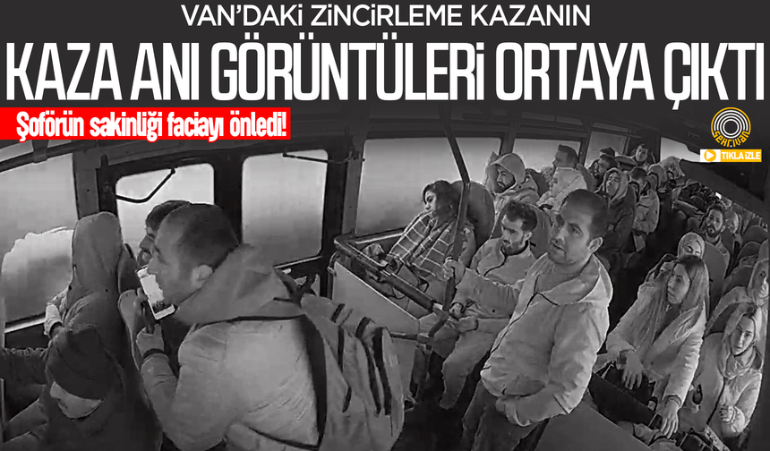 Van’daki zincirleme kazanın görüntüsü ortaya çıktı: İşte zincirleme kazanın görüntüsü…