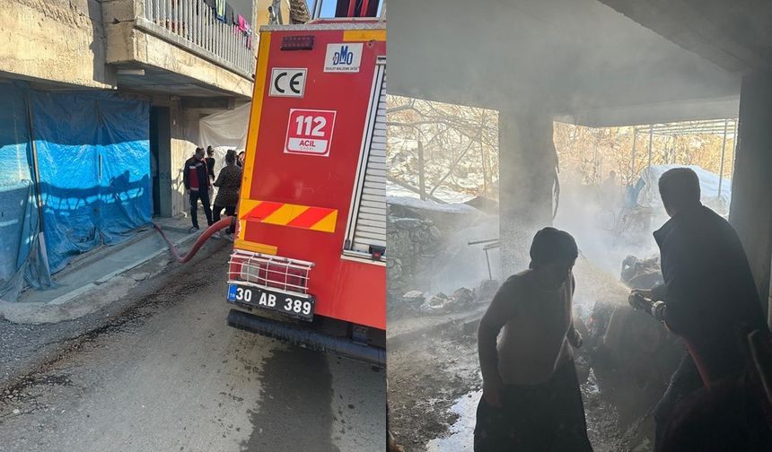 Hakkari’de yangın meydana geldi: Hasar büyük