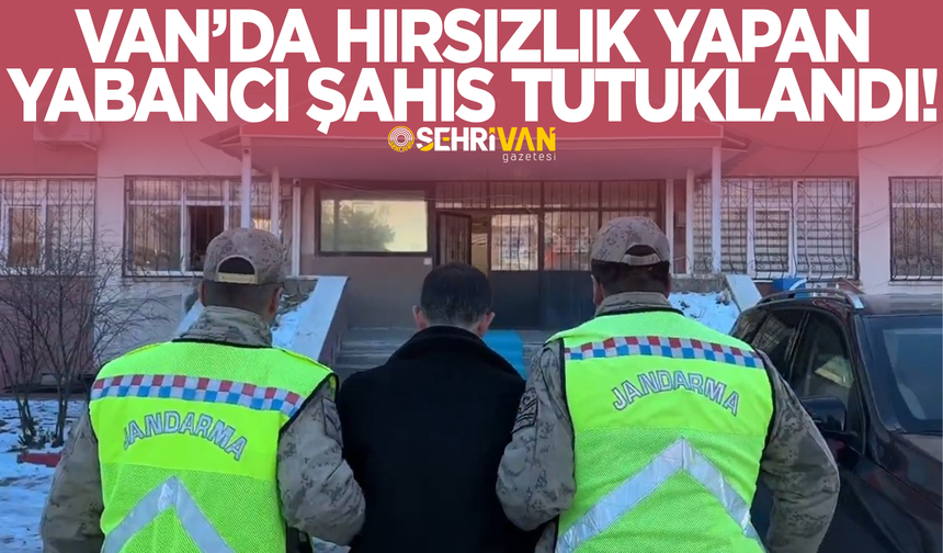 Van’da hırsızlık yapan yabancı şahıs tutuklandı!