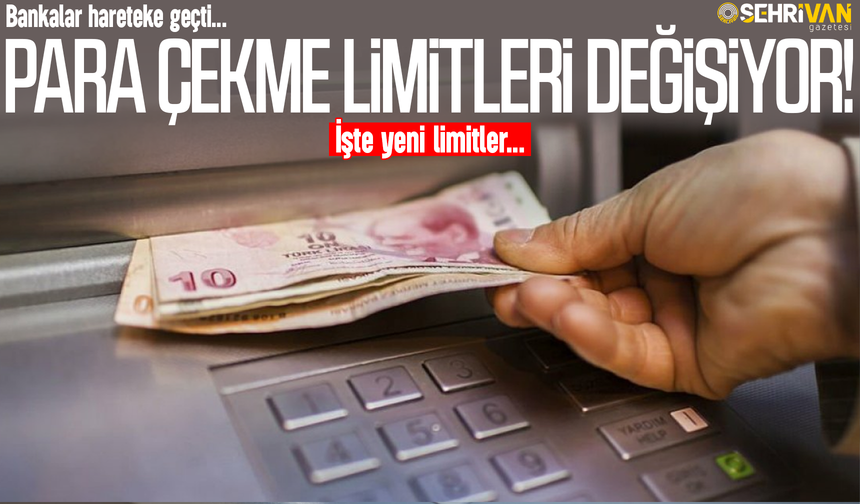 ATM’lerde günlük para çekme limitleri değişiyor: İşte yeni limitler…