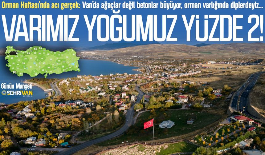 Orman Haftası’nda Van’ın ormansızlığına tepki… Van’da ormanlar yerine betonlaşma artıyor!