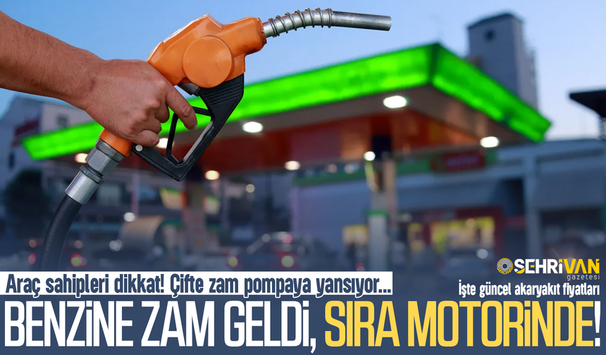Benzine zam geldi, sıra motorinde: İşte akaryakıt fiyatları