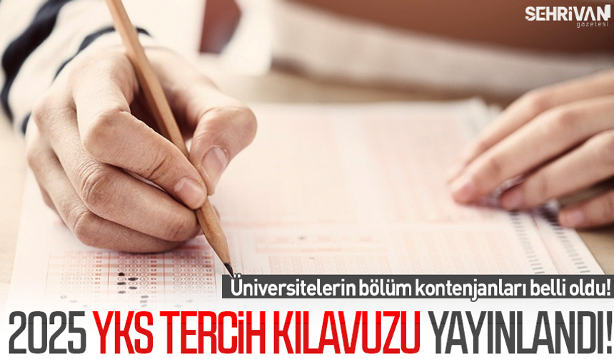 2025 YKS tercih kılavuzu yayınlandı: Üniversitelerin bölüm kontenjanları belli oldu!