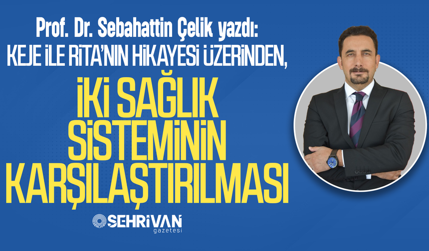 Prof. Dr. Sebahattin Çelik yazdı: Keje ile Rita'nın hikayesi üzerinden iki sağlık sisteminin karşılaştırılması!