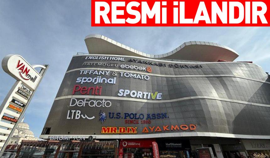 VAN MAL AVM'DEKİ İŞYERLERİ UYGUN FİYATA KİRAYA VERİLECEK