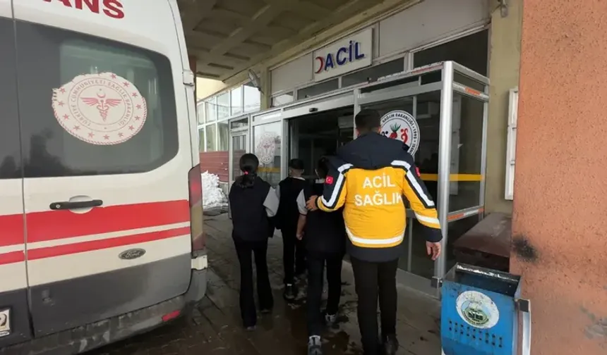 Hakkari'de 14 öğrenci zehirlenme şüphesiyle hastaneye kaldırıldı