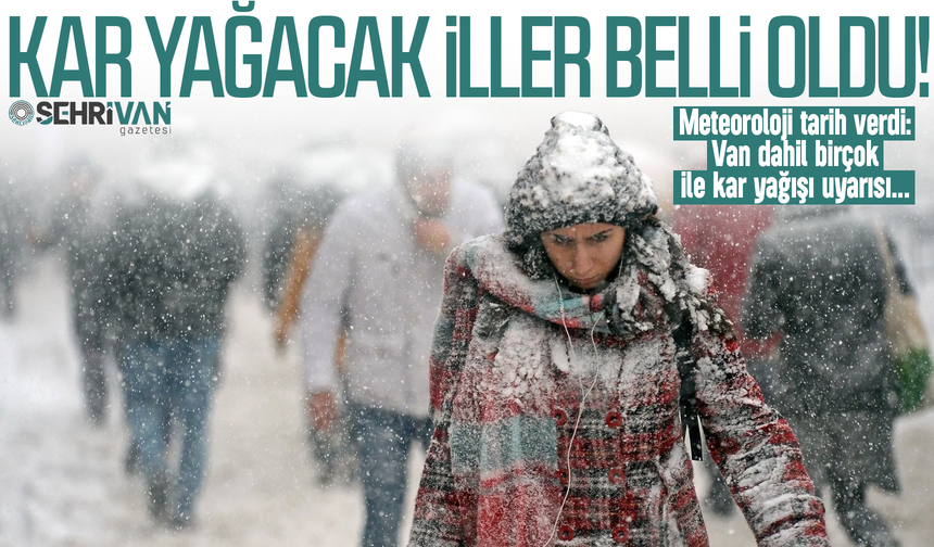 Bu şehirlere lapa lapa kar yağacak! İşte bugün kar beklenen iller