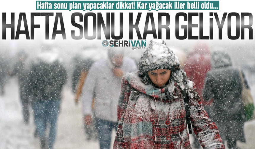 Kar geri dönüyor: Van dahil 36 il için kar alarmı!