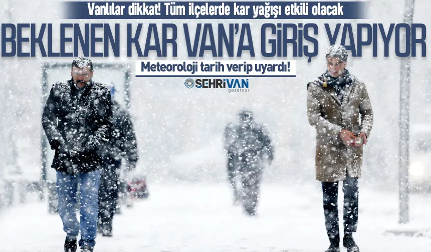 Kar ve sağanak geliyor: Meteoroloji Van’da kar yağışı için saat verdi!