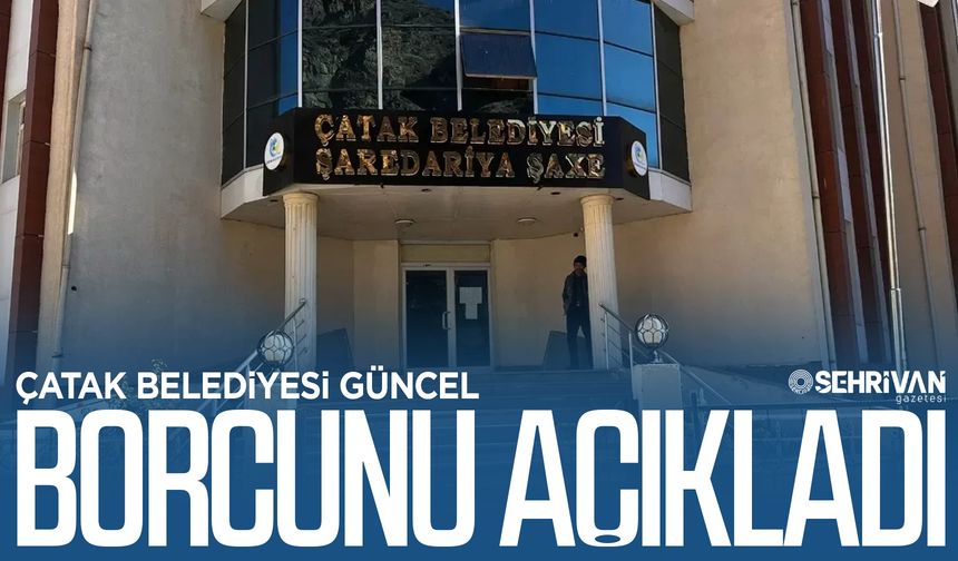 Van’da bir belediye daha borcunu açıkladı!