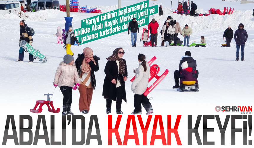 Abalı Kayak Merkezi yarıyıl tatilinde çocuklarla şenlendi!