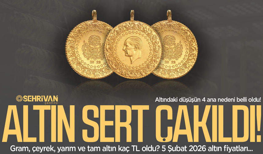 Altın fiyatları sert çakıldı: İşte düşüşün 4 ana nedeni…