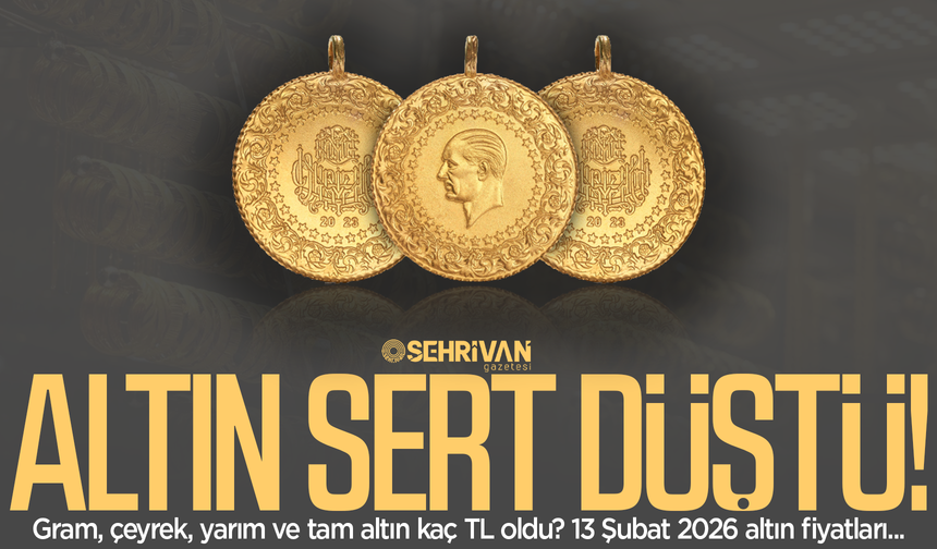 Altında rüzgar tersine döndü! Gram, çeyrek, yarım ve tam altın kaç TL oldu? 13 Şubat 2026 altın fiyatları...