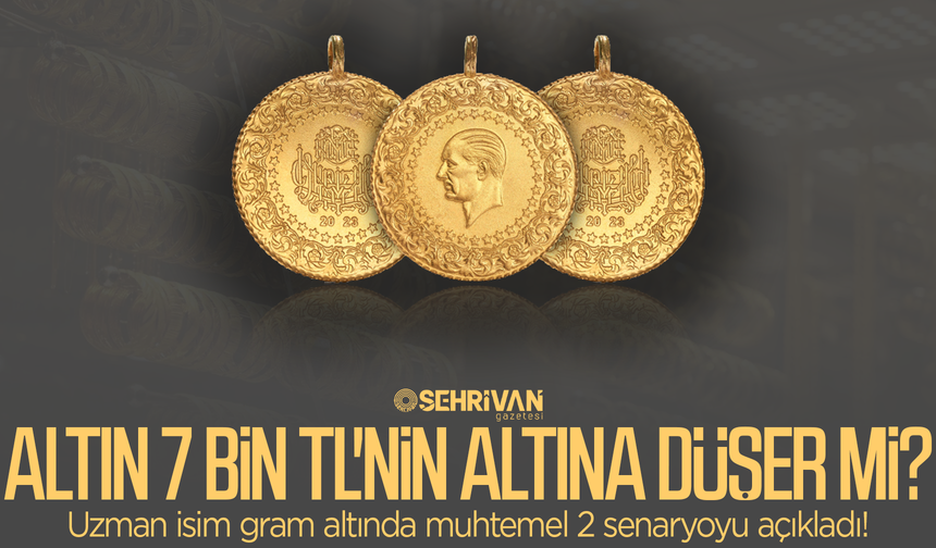Gram altın 7 bin TL'nin altına düşer mi? Uzman isim gram altında muhtemel 2 senaryoyu açıkladı!