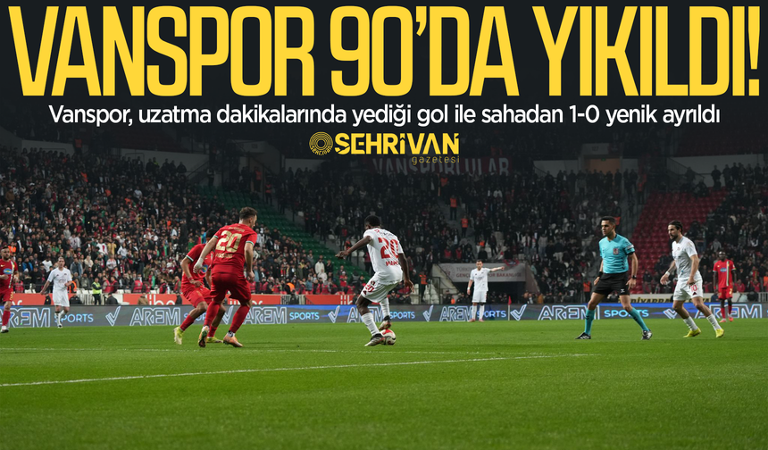 Vanspor 90’da yıkıldı: Doğu derbisinde kazanan Amedspor!