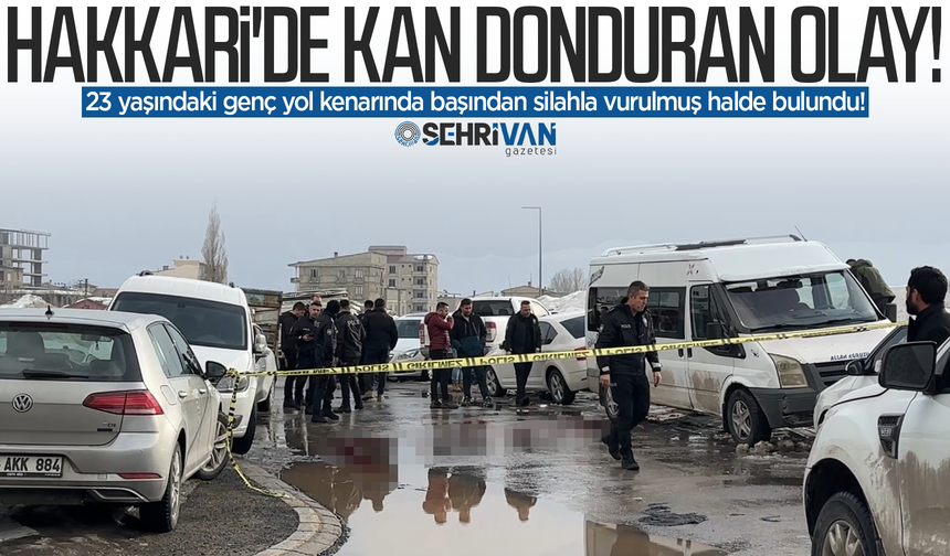 Hakkari'de kan donduran olay: 23 yaşındaydı, yol kenarında başından silahla vurulmuş halde bulundu!