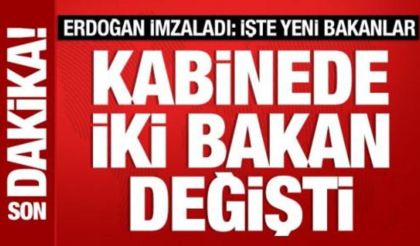 Cumhurbaşkanı Erdoğan'dan kabineye iki atama: Adalet ve İçişleri Bakanları değişti! İşte atanan isimler...