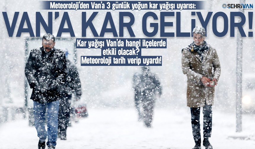 Van’a kar ve sağanak geri geliyor: Meteoroloji saat verdi!