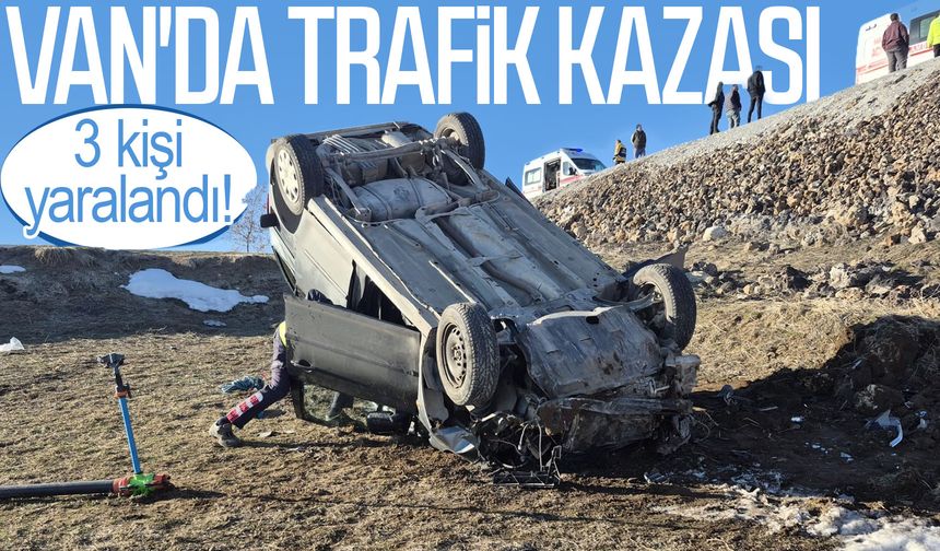 Van'da trafik kazası: 3 kişi yaralandı!