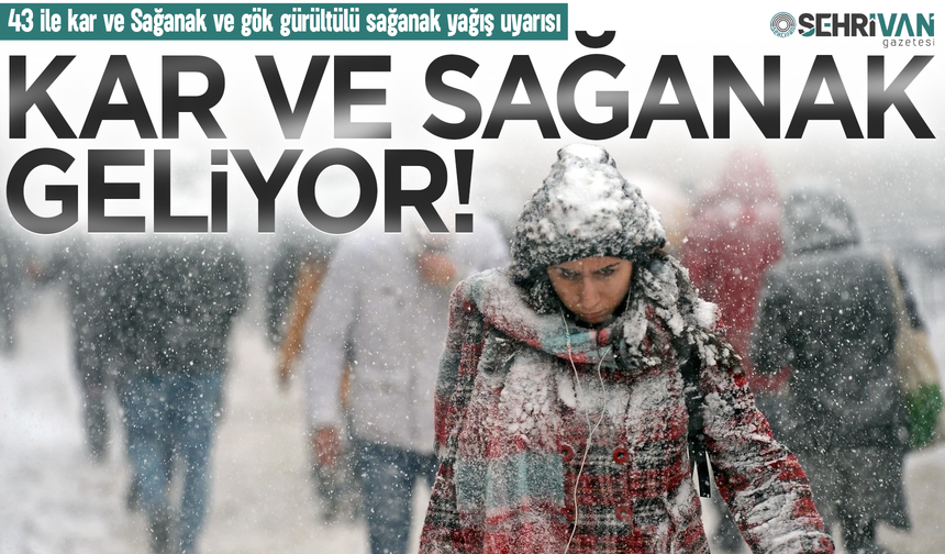 43 ile kar ve sağanak yağış uyarısı: İşte yağış beklenen iller…