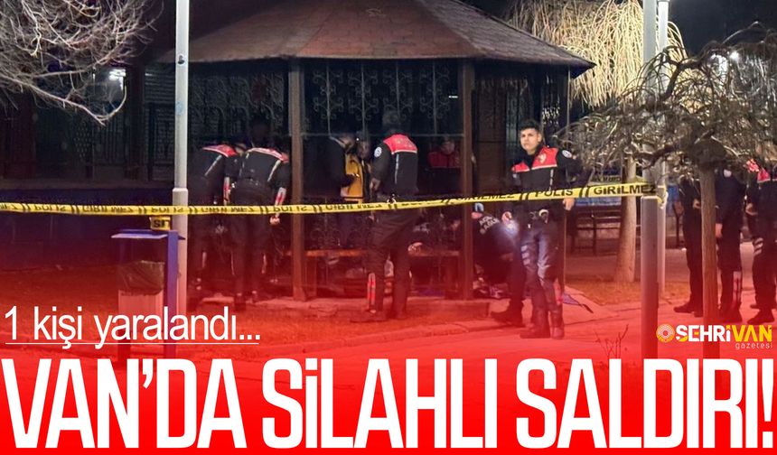 Van’da silahlı saldırı: 1 kişi yaralandı!