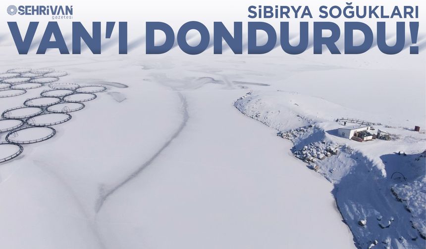 Sibirya soğukları Van'ı dondurdu!