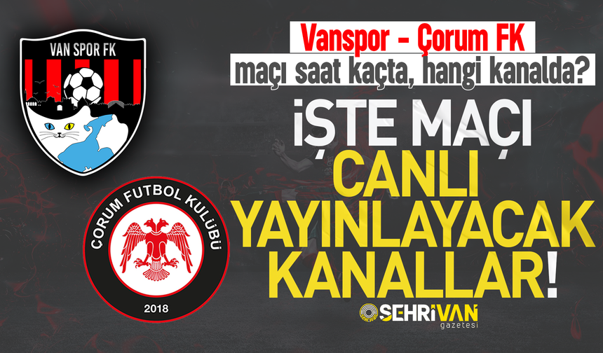 Vanspor maçı saat kaçta, hangi kanalda? | İşte canlı yayın bilgileri