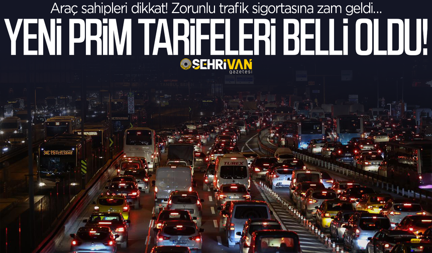 Zorunlu trafik sigortasında yeni prim tarifeleri belli oldu!