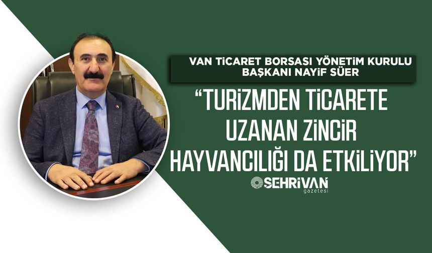 Başkan Süer: “Turizmden ticarete uzanan zincir hayvancılığı da etkiliyor”