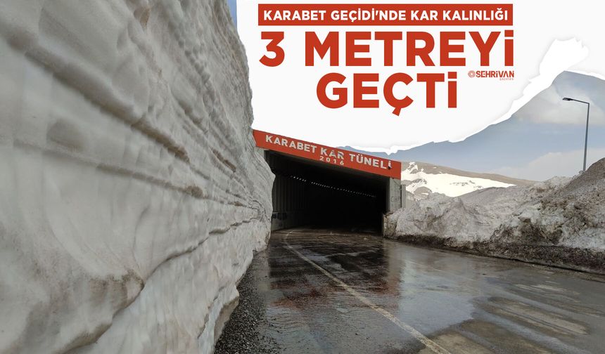 Van’da mart ayında kar kalınlığı 3 metreyi geçti