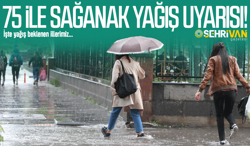 29 Mart Pazar günü 75 ili sağanak yağış esir alacak! İşte yağış beklenen iller