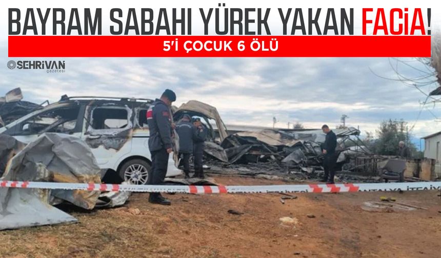 Bayram sabahı yürek yakan facia: 5'i çocuk 6 ölü