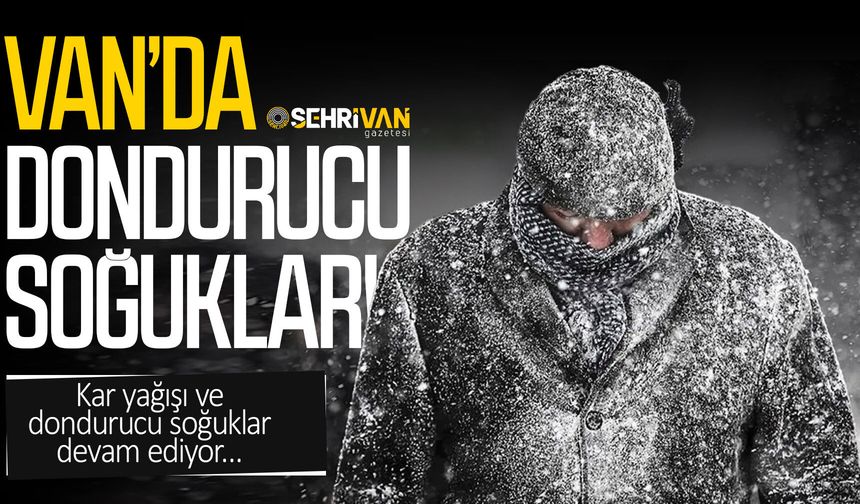 Van’da dondurucu soğuklar!