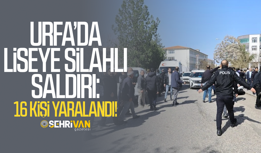 Son dakika! Bir ilimizde liseye silahlı saldırı: 16 kişi yaralandı!