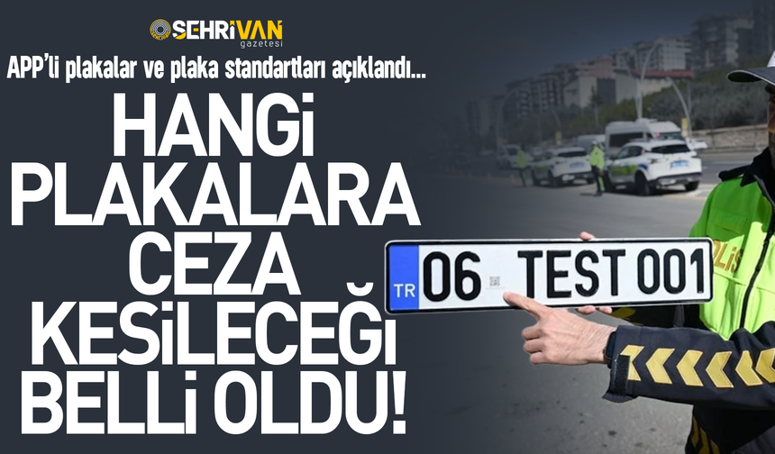 Hangi plakalara ceza kesileceği belli oldu!