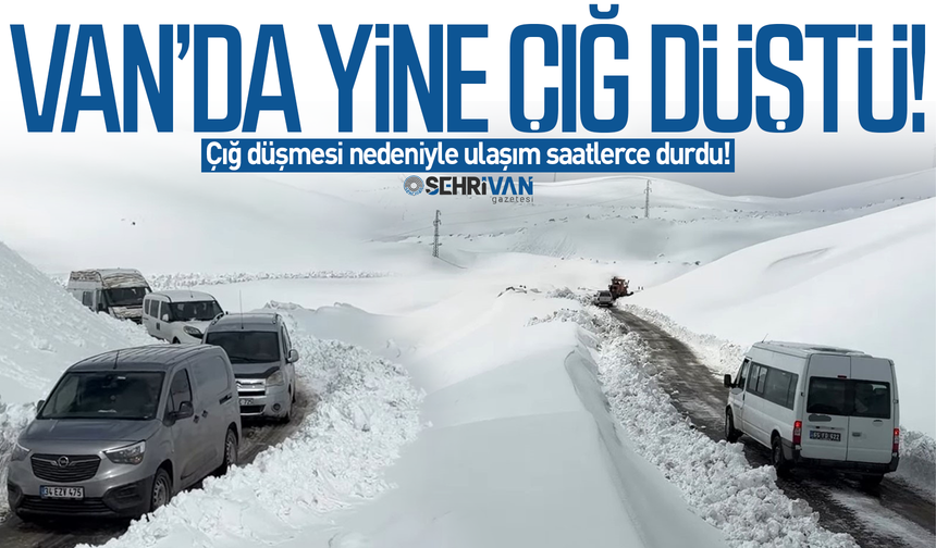 Van’da yine çığ dehşeti: Çığ düşmesi nedeniyle ulaşım saatlerce durdu!