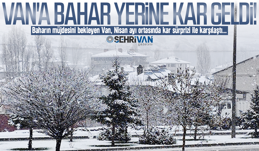 Kış Van’a geri döndü: Van’a bahar yerine kar geldi!