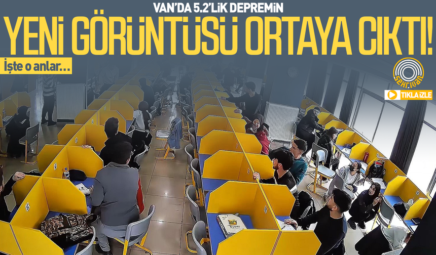 Van’da 5.2’lik depremin yeni görüntüsü ortaya çıktı! İşte o anlar…