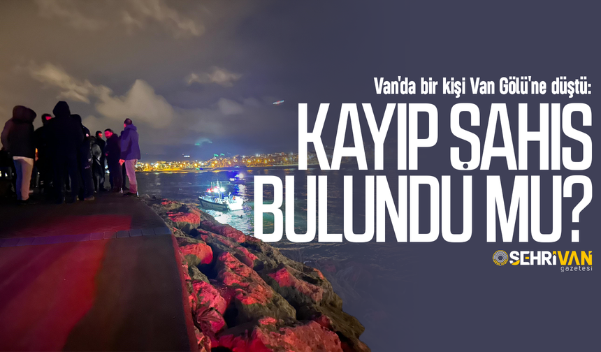 Van'da bir kişi Van Gölü'ne düştü: Kayıp şahıs bulundu mu?