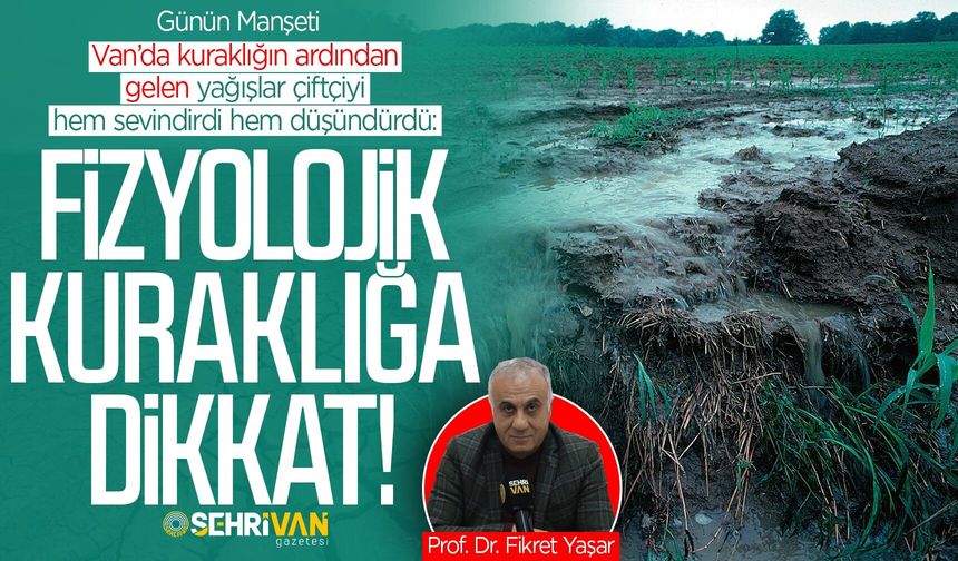 Van’da fizyolojik kuraklığa dikkat! Uzman isim uyardı